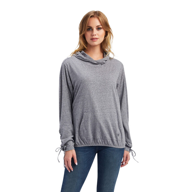 Ariat Hoodie Damen - Kansas Grau ( XQWJF-6408 )